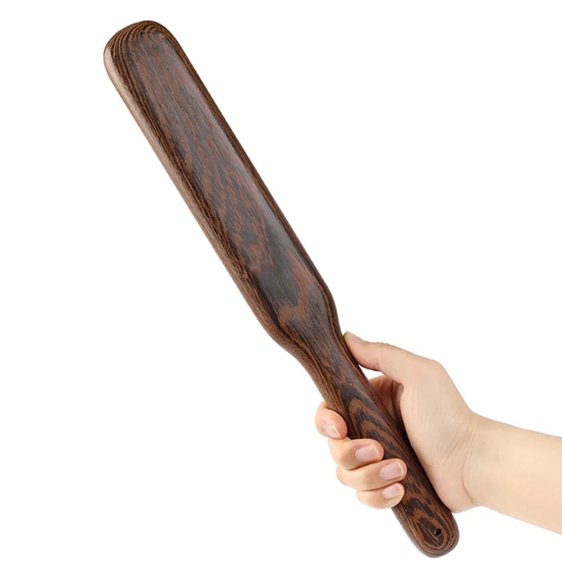 37Cm/45Cm Solid Wood Paddlehandmade Deluxe Riding Crop Whippunk Bat Horse For Cosplay