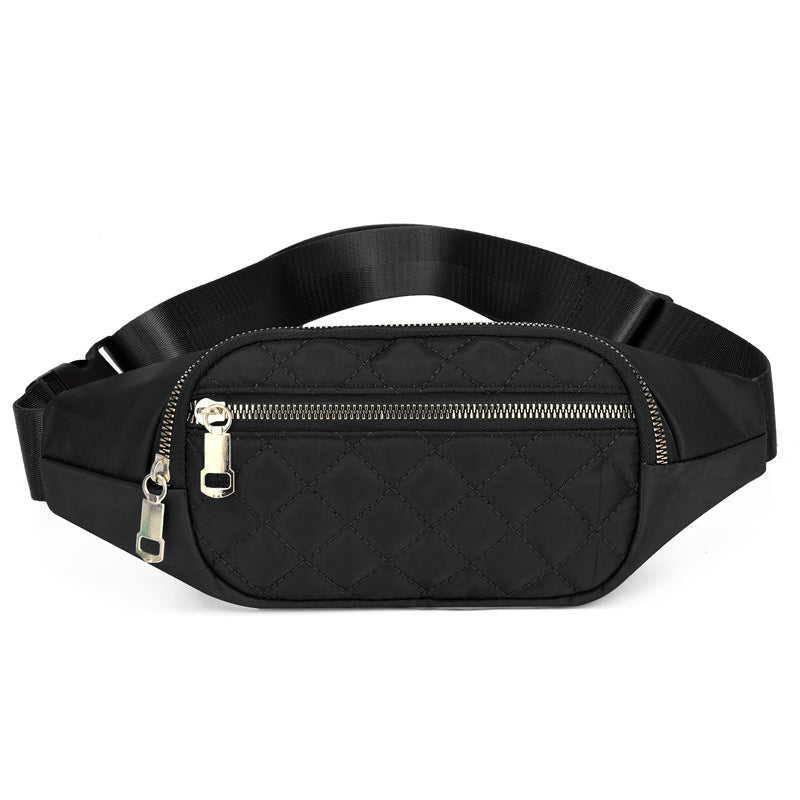 Rhombus Fanny Packs For Women Crossbody Waist Bags Sports Hiking Cycling Running