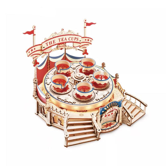 Rokr Tilt Whirl The Tea Cup Amusement Park Series Building Toy Birthday