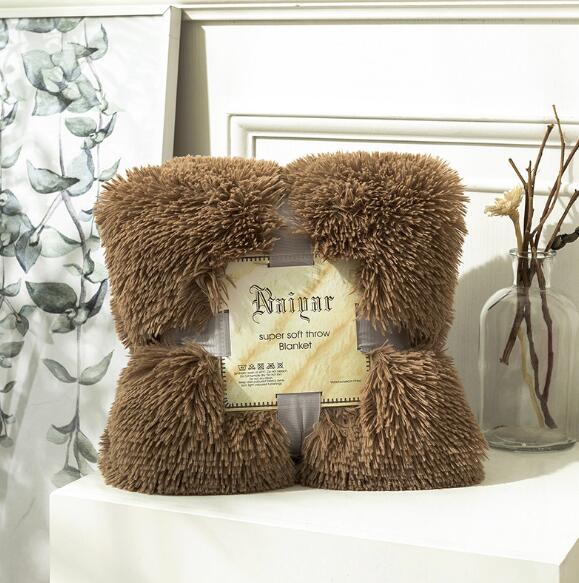 80X120cm Soft Warm Fluffy Shaggy Children's Throw Blanket Snuggle Rug