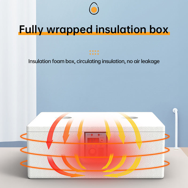 24 Hr Thermostatic Small Poultry Incubator. Biomimetic Waterbed. Auto & Smart. For Chick Duck Goose Eggs