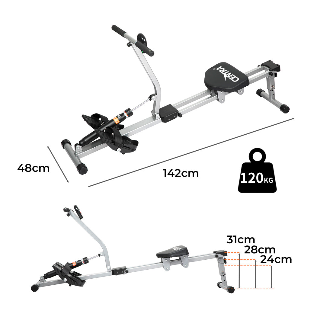 Centra Hydraulic Rowing Machine 12 Resistance Levels