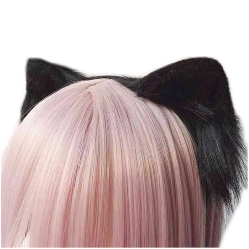 3 Colours Anime Neko Faux Fur Cat Ears Headband Kitten Cosplay Lolita
