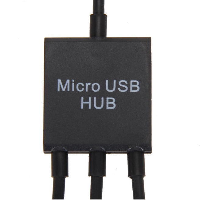 3 In1 Multi Function Dual Micro Usb Host Hub Adapter Cable Male To Female 2.0