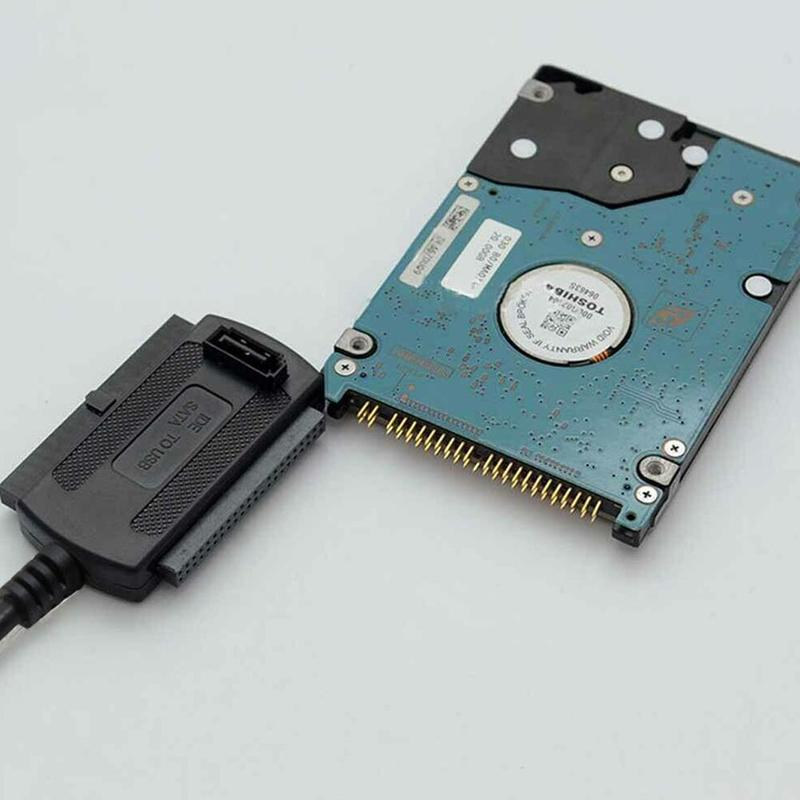 3 In 1 Usb 2.0 Cable Adapter To 2.53.55.25Inch Sata Ide High Speed 480Mbs Adapters