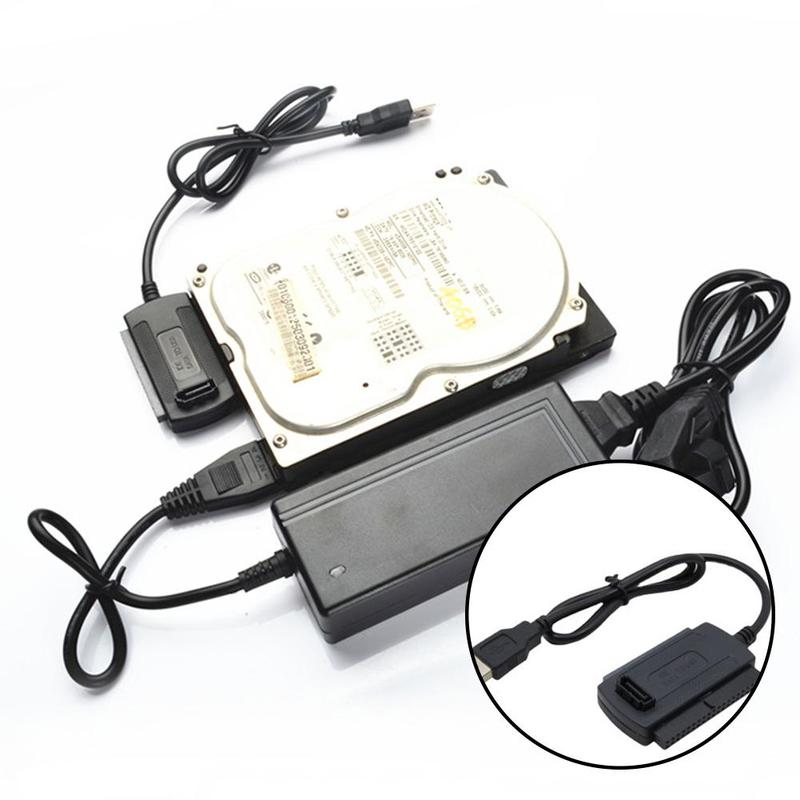 3 In 1 Usb 2.0 Cable Adapter To 2.53.55.25Inch Sata Ide High Speed 480Mbs Adapters