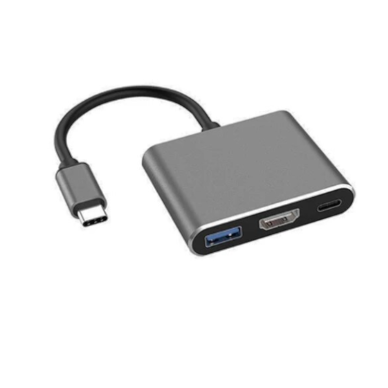 3 In 1 Usb 3.1 Type C To 3.0 Converter Adapter 4K Hub For Macbook Air