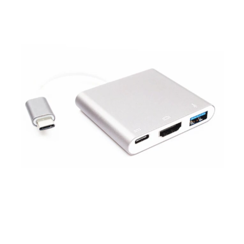 3 In 1 Usb 3.1 Type C To 3.0 Converter Adapter 4K Hub For Macbook Air