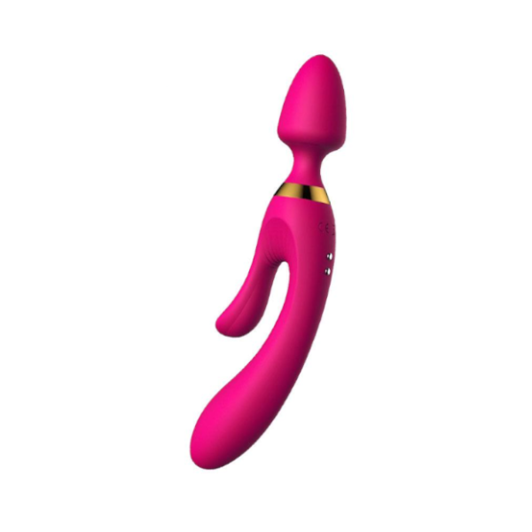 3 Motor Vibrating G Spot Clitoris Anal Double Ended Rabbit Vibrator
