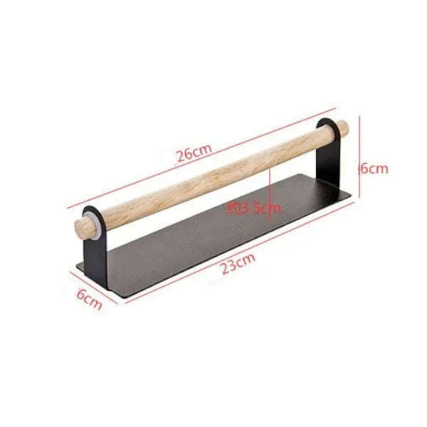 3 Pcs Free Punching Adhesive Paper Towel Holder Under Cabinet Kitchen Bathroom