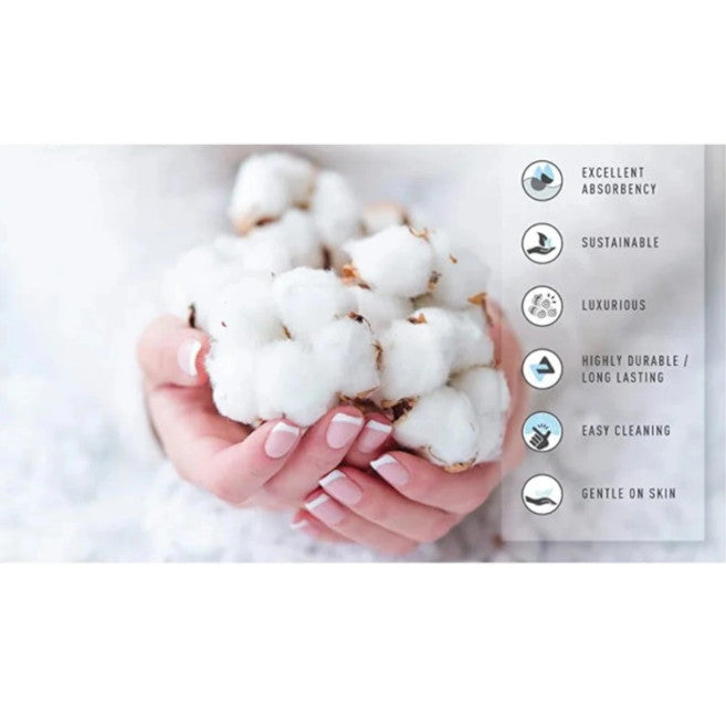 3 Piece Towel Sets Bath Face Hand White