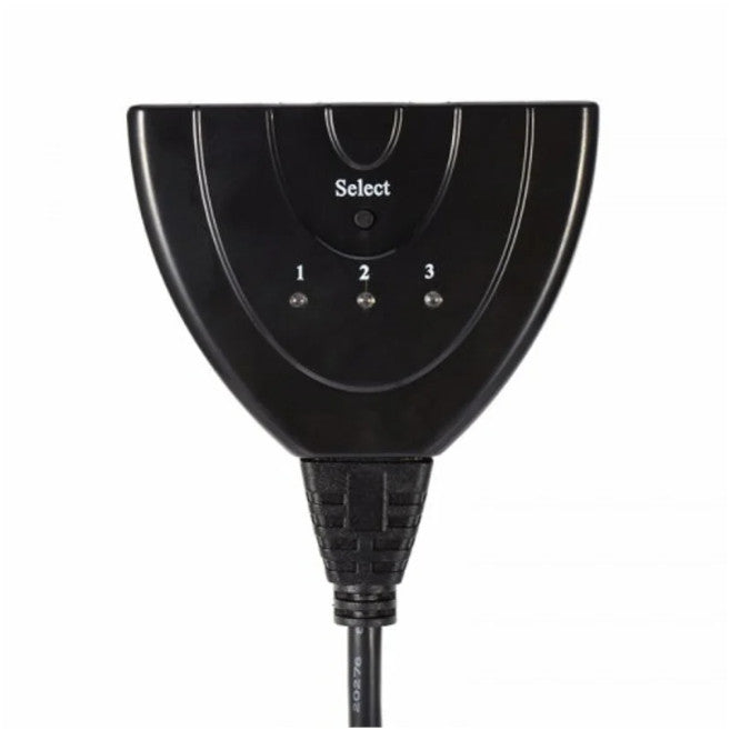 3 Port 1080P Hdmi Switch Splitter Black