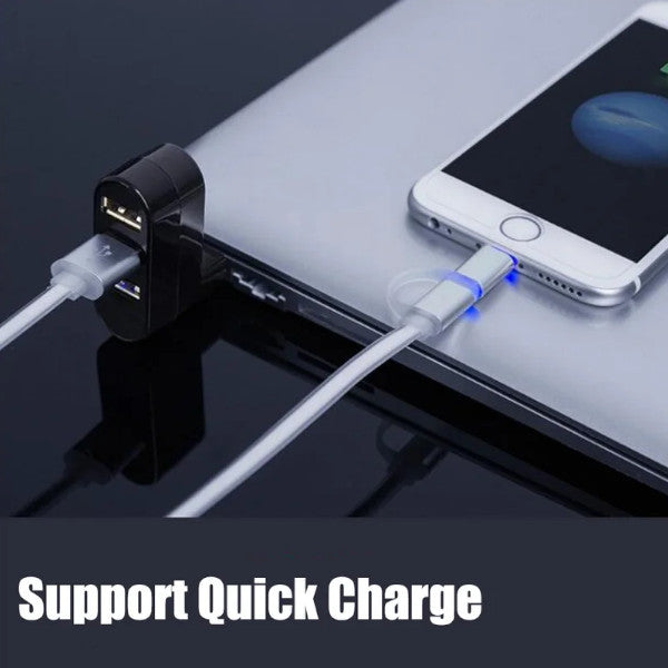 3-In-1 Ports Usb 2.0/3.0 Hub High Speed Rotating Splitter For Pc/Laptop