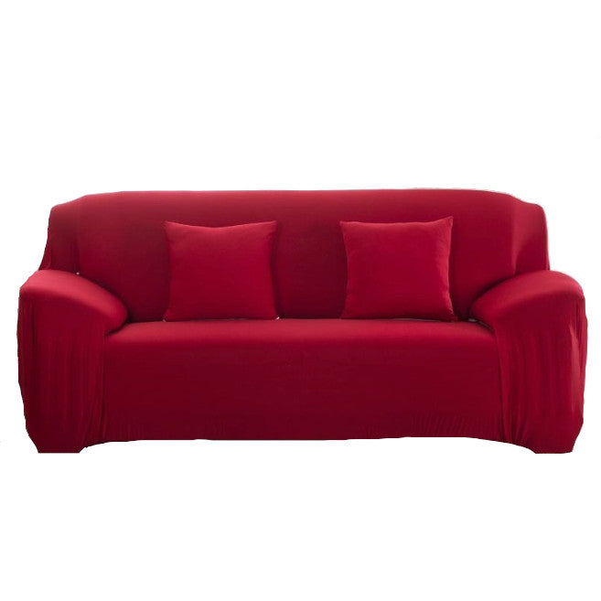 3 Seater High Stretch Sofa Cover Couch Lounge Protector Slipcovers Solid Colours