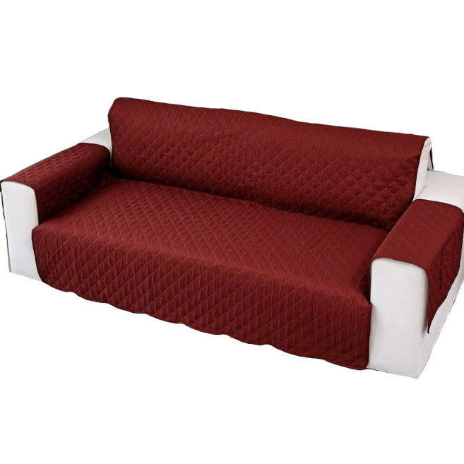 3 Seater High Stretch Sofa Cover Couch Lounge Protector Slipcovers With Two Side Pockets