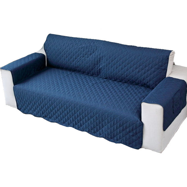 3 Seater High Stretch Sofa Cover Couch Lounge Protector Slipcovers With Two Side Pockets