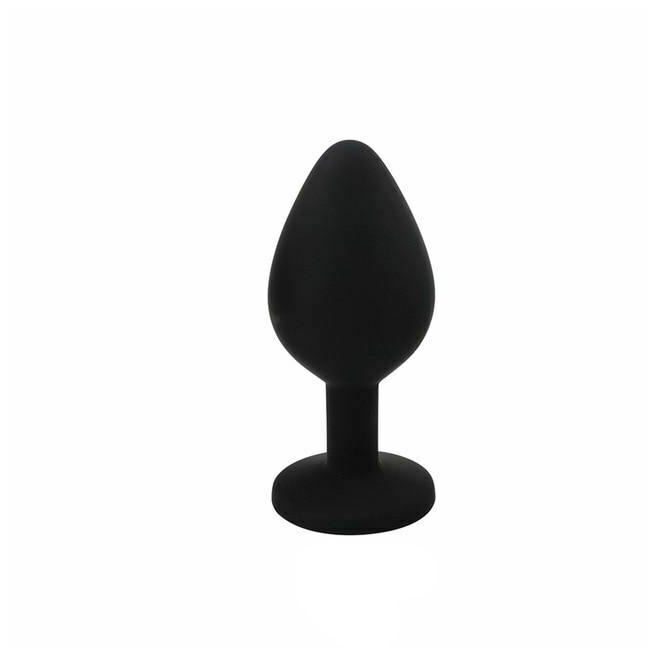 Silicone Crystal Jewel Butt Plugs Tear Drop Anal