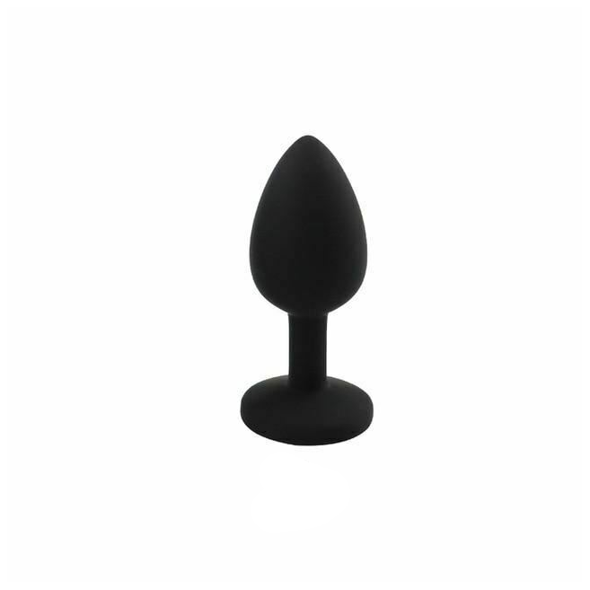 Silicone Crystal Jewel Butt Plugs Tear Drop Anal