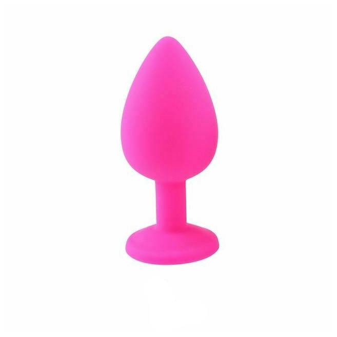 Silicone Crystal Jewel Butt Plugs Tear Drop Anal
