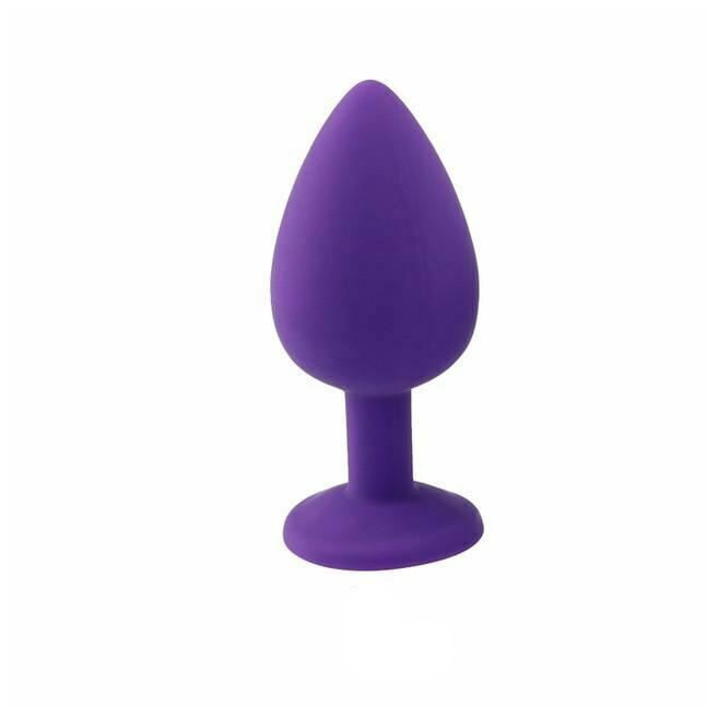 Silicone Crystal Jewel Butt Plugs Tear Drop Anal