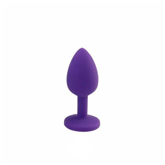 Silicone Crystal Jewel Butt Plugs Tear Drop Anal