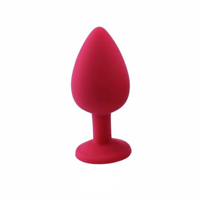Silicone Crystal Jewel Butt Plugs Tear Drop Anal