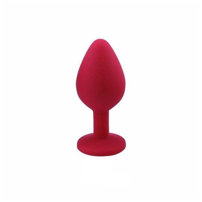 Silicone Crystal Jewel Butt Plugs Tear Drop Anal
