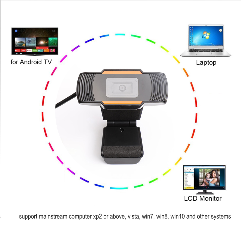 1080P Auto Focusing Webcam With Microphone For Pc Laptop