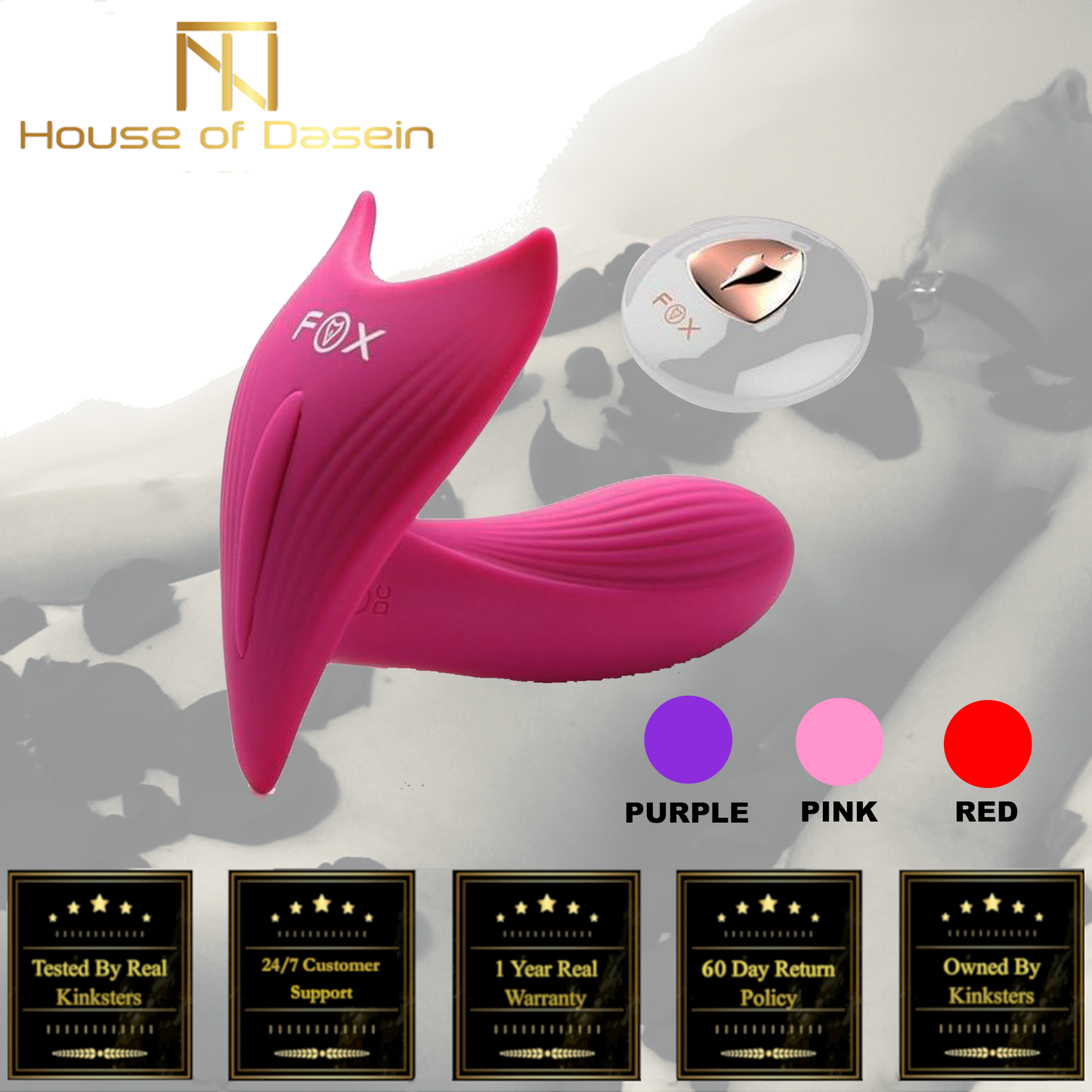 Sexy Fox Automatic Heating Wireless Wearable Dildo Vibrator Clitoral Stimulation