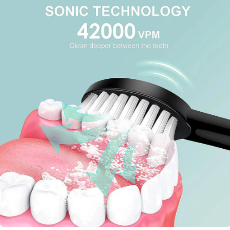 Smart Electric Sonic Toothbrush Rechargeable Usb Electronic Teeth Brush Ipx7 Waterproof Whitening Clean 4 Replacement He