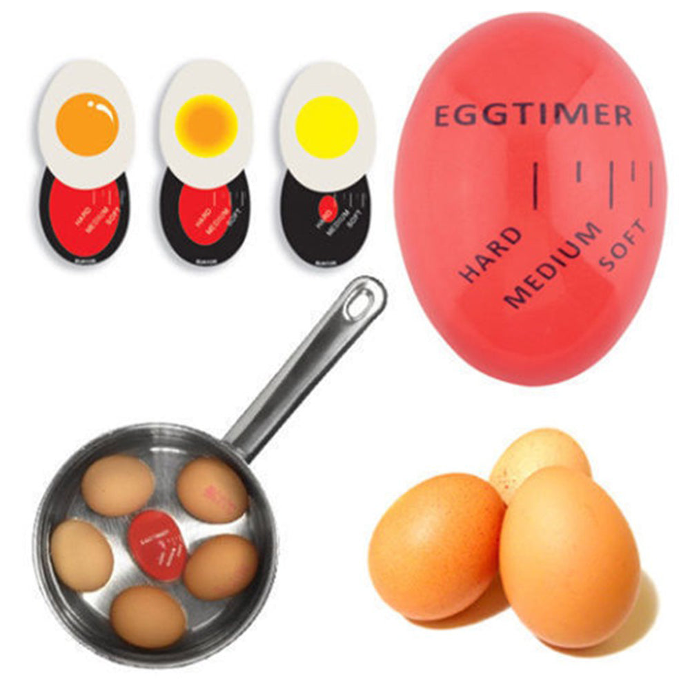 Egg Timer Perfect Colour Changing Yummy Soft Hard Boiled Eggs Cooking Kitchen Eco Friendly Resin Red Tools