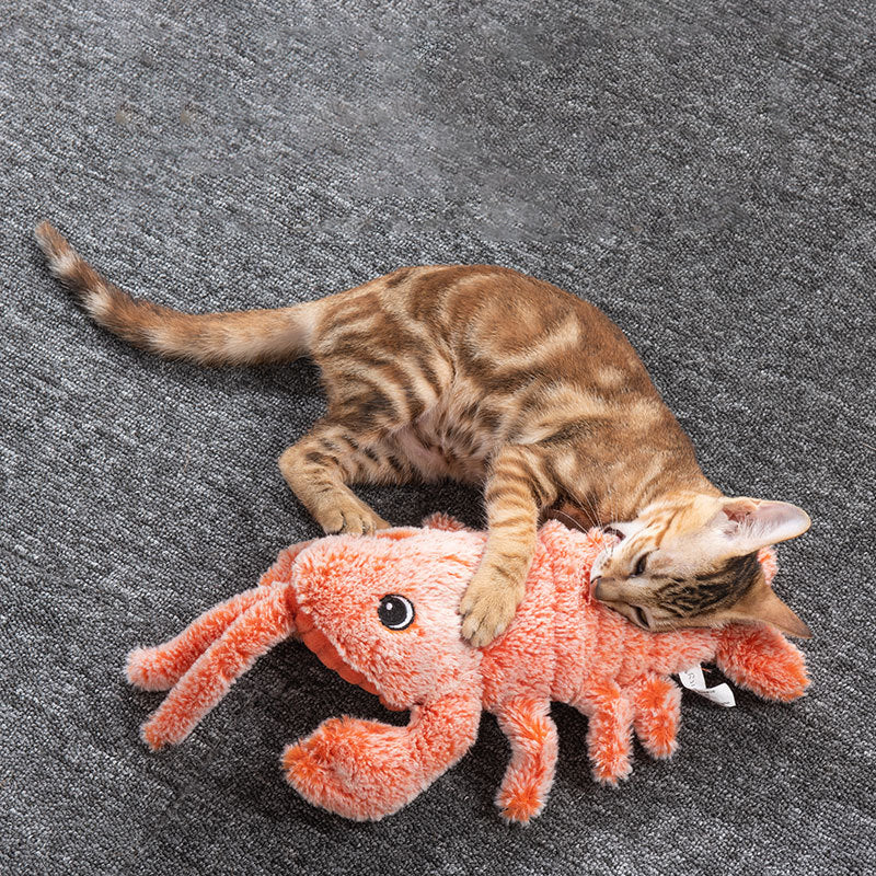 Usb Rechargeable Funny Jumping Lobster Cat Toy