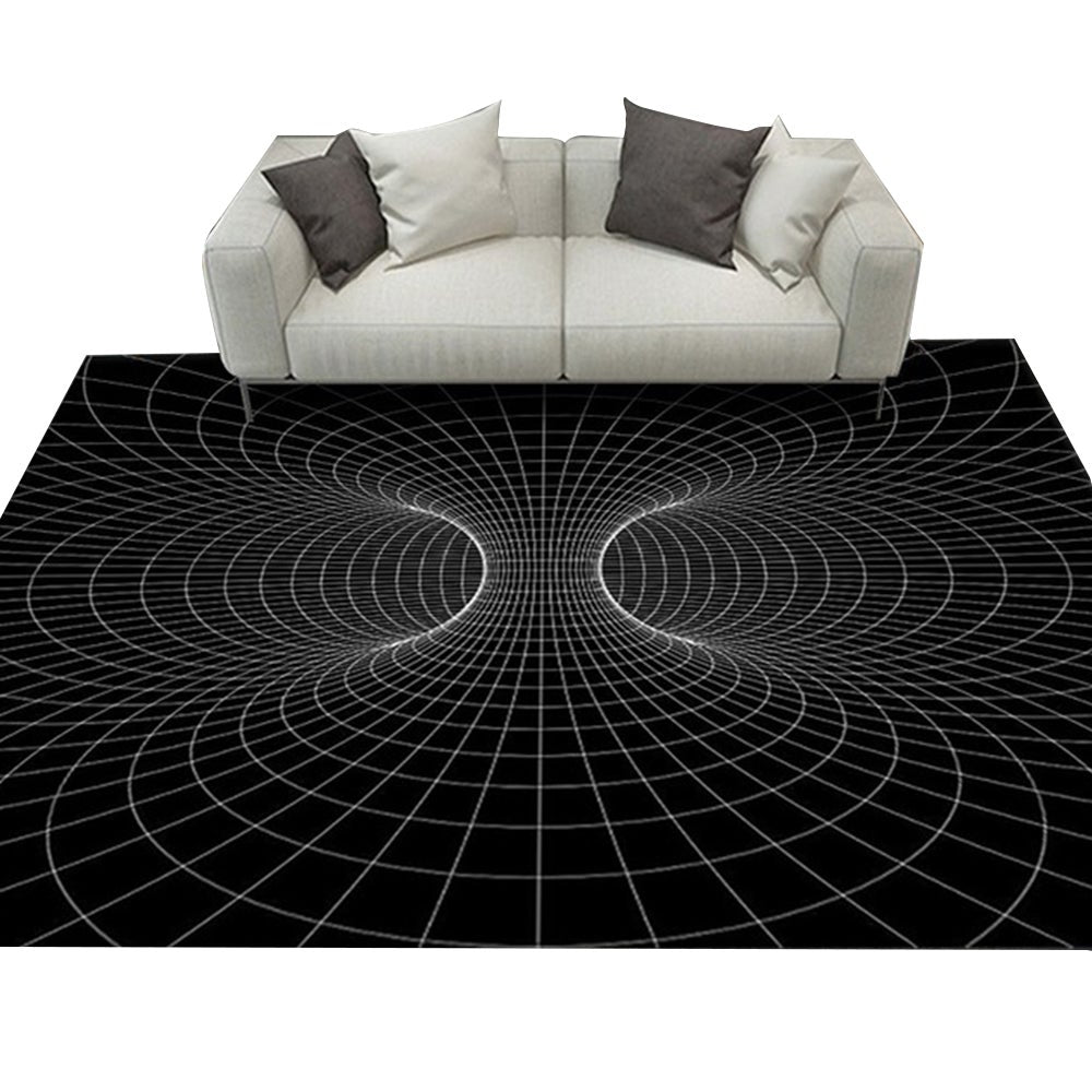 3D Optical Illusion Rug Nonslip Floor Mat Living Room Decor Elegance
