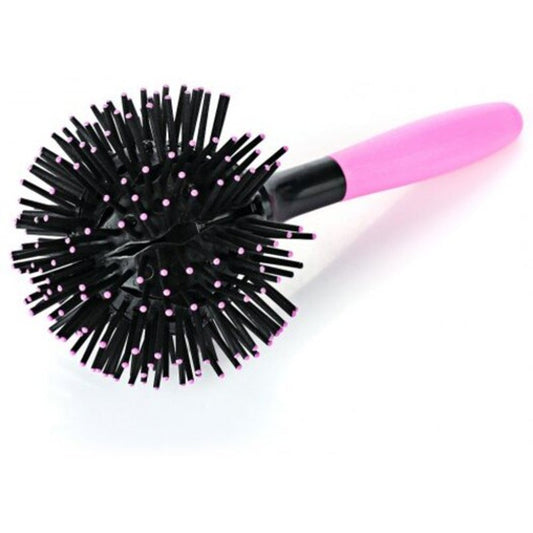 3D Spherical Massage Curl Haircut Comb Pink