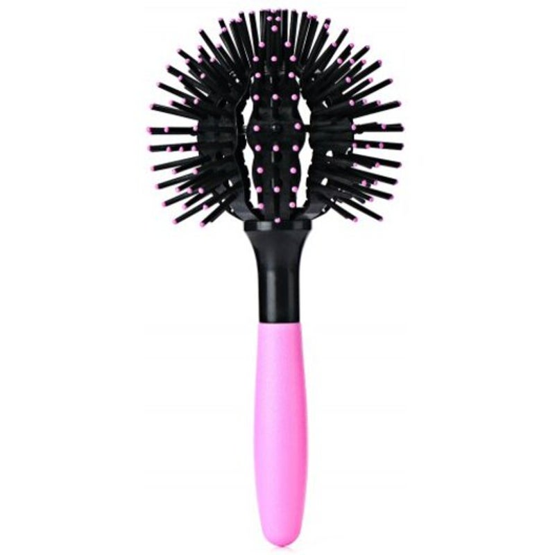 3D Spherical Massage Curl Haircut Comb Pink