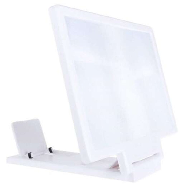 3D Video Screen Amplifier Folding Enlarged Expander Standwhite White