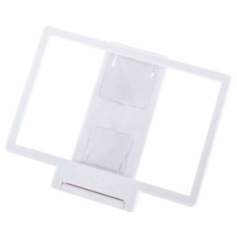 3D Video Screen Amplifier Folding Enlarged Expander Standwhite White