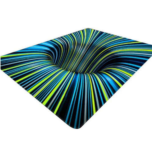 3D Optical Illusion Rug Nonslip Floor Mat Living Room Decor Elegance