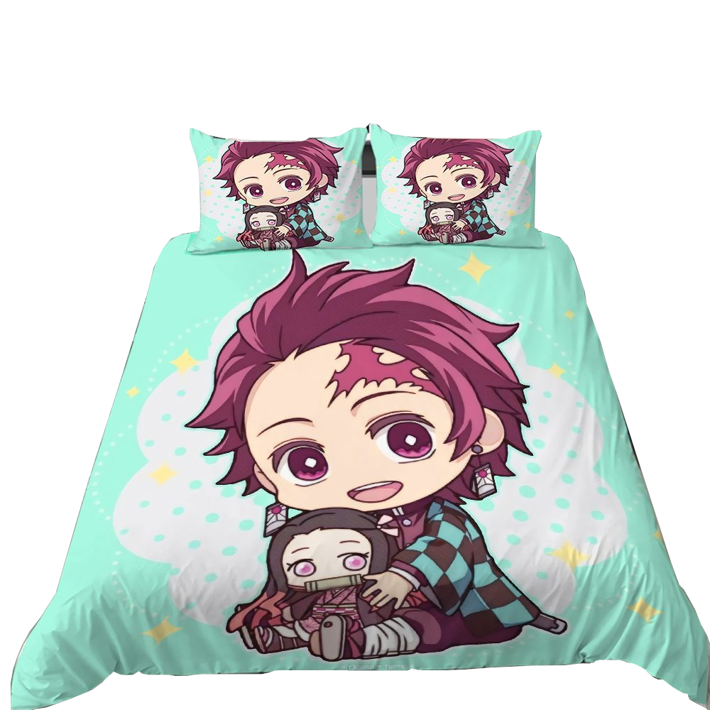3D Printed Demon Slayer Anime Duvet Quilt Covers