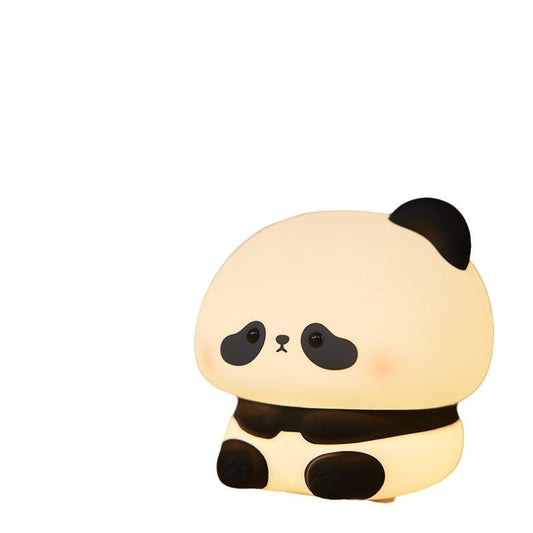 Panda Led Night Light Cute Silicone Usb Rechargeable Touch Lamp Bedroom Timing Decoration Children's Gift Home