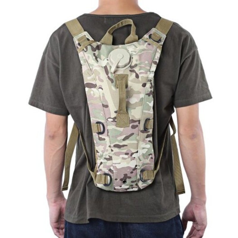 3L Water Bag Military Tactical Hydration Backpack Outdoor Camping Canteen Pack Hiking Pouch Khaki