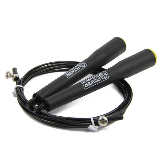 3M Speed Skipping Rope Double Ball Bearing Gym Fitness Jump With Spare Black