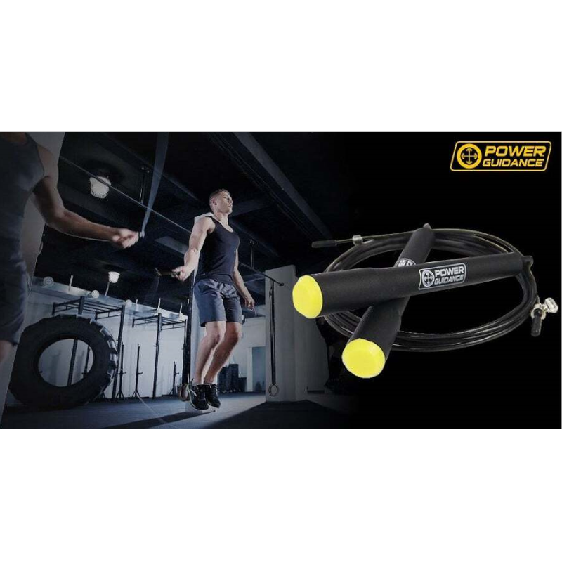 3M Speed Skipping Rope Double Ball Bearing Gym Fitness Jump With Spare Black