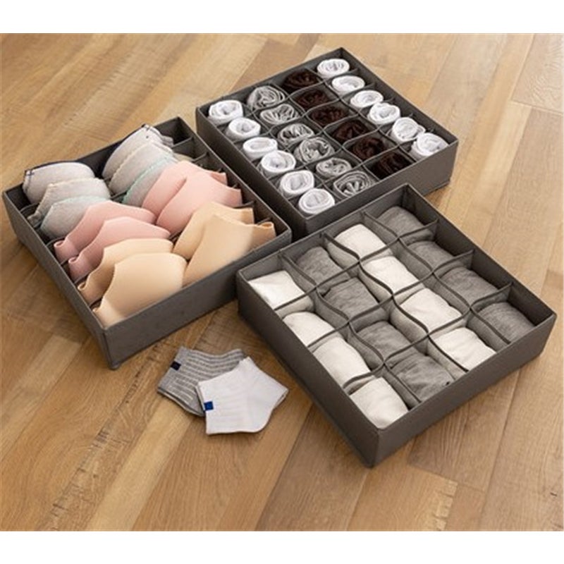 3Pcs Pack Storage Organizer For Socks Bra Underwear
