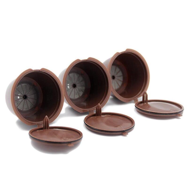 Coffee Filters 3Pcs Refillable Capsule Eco Friendly Single Pods Compatible With Dolce Gusto Brewers