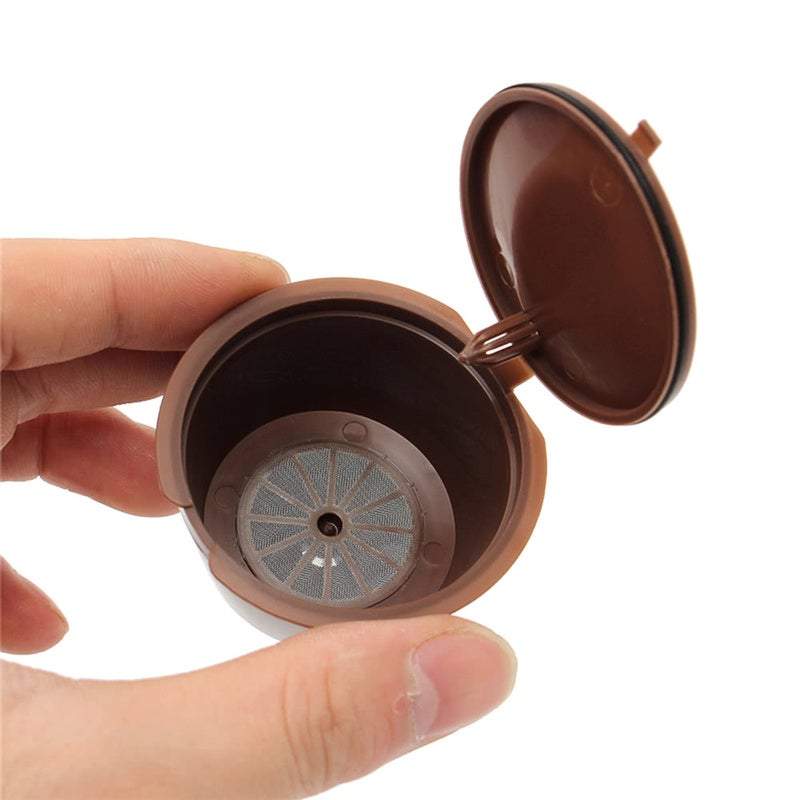 Coffee Filters 3Pcs Refillable Capsule Eco Friendly Single Pods Compatible With Dolce Gusto Brewers