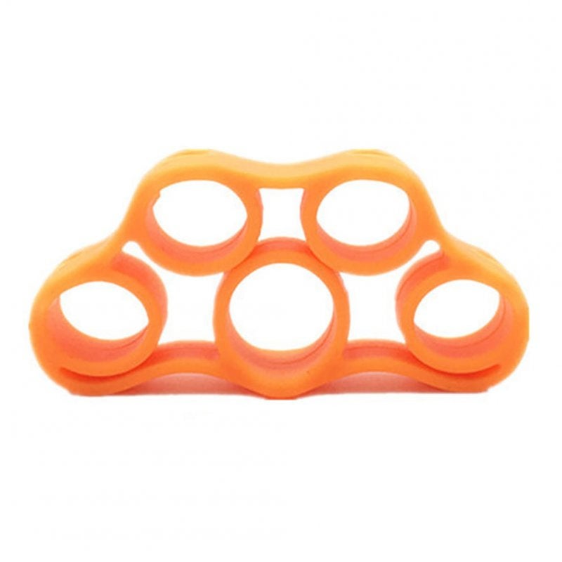 3Pcs Silicon Hand Grip Strengthener Finger Stretcher Trainer Exerciser Orange5kg11lb