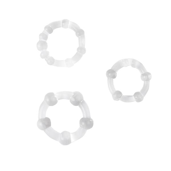 Silicone Cock Rings Set 3 Bdsm Delay Ejaculation Pleasure Enhancement