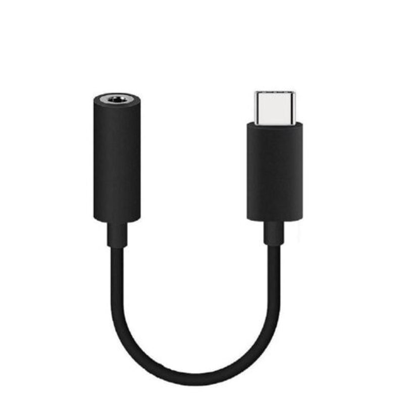 3Pcs Usb Type C To 3.5Mm Earphone Headphone Adapter Cable Black