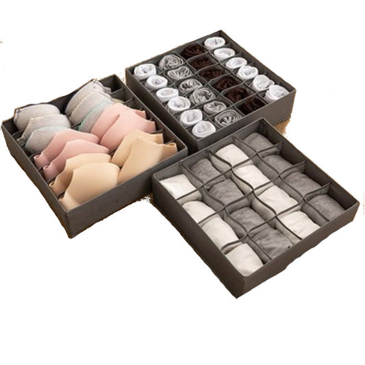 3Pcs Pack Storage Organizer For Socks Bra Underwear